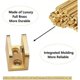 thumbnail image 3 of Abrazaderas para estantes de vidrio doradas, juego de 4, sin necesidad de taladrar para vidrio de 10 mm a 12 mm, seguras y elegantes, 3 of 5