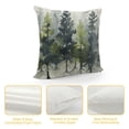 thumbnail image 4 of GOSMITH Watercolor Blue Green Tree Pillow Covers Christmas Decor Rustic Nature Pine Forest Pillows Decorative Throw Pillows Spring Summer Winter Pillow Covers for Sofa Couch Bed, 4 of 5