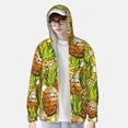 thumbnail image 4 of Goofa Tropical Summer Fruit Printed Women's UPF 50+ Sun Protection Hoodie Jacket Lightweight Long Sleeve Sun Shirt for Women with Pocket Hiking Outdoor-3X-Large, 4 of 9