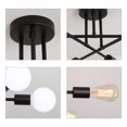 thumbnail image 3 of Q&S Modern Sputnik Chandelier,6-Light Ceiling Light,Ceiling Lights Fixture for Bedroom,Dining Room,Kitchen,Office (Black), 3 of 9