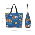 thumbnail image 5 of Kdxio Construction Vehicles Casual Tote Bags Women Big Capacity Shoulder Bag for Women Travel Shoulder Bags Handbags, 5 of 8