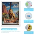 thumbnail image 3 of Diamond Art Kits for Adults, Lion Desert Cross Cactus Art 5D Diamond Painting Kits for Adults Beginners, DIY Full Drill Diamond Painting, Gem Art and Crafts 12x16, 3 of 7