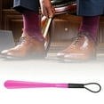 thumbnail image 5 of Unique Bargains 1 Pc Sling Long Handle Hangable Shoe Horn for Shoe 18.5"x1.77" Pink, 5 of 6