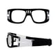 thumbnail image 4 of Estrela Eyewear junta forro de seguridad gafas de sol deportivas para motocicleta negro con lentes transparentes, 4 of 5