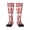 1 Black, variant on Women's Knee High Socks Canadian Flag Pattern Outdoor Casual Tube Socks