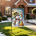 thumbnail image 6 of Christmas Garden Flag Double Sided Printed Festive Yard Banner Linen Outdoor Holiday Decoration for Patio, 6 of 6
