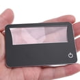 thumbnail image 5 of El Paquete de Lupa 3X con Luz de Tamaño de Tarjeta de Crédito Incluye 4 Lupas, Cada Lupa para Lectura Tiene 3X Lente, Se Usa Como Lupa 3X con Luz O Como Lupa de Lectura para Menús, 5 of 5