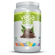 (2 pack) (2 pack) Vega One Organic All-in-One Plant Protein Powder, Mocha, 20g Protein, 1.6lb, 25.3oz