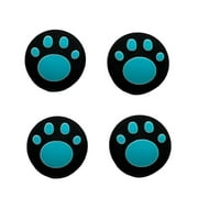 JenDore Green 4Pcs Paw Flower Silicone Thumb Grip Caps for Nintendo Switch