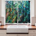 thumbnail image 2 of Ambesonne Shell Kitchen Curtains, Haliotis Seashell Macro Photo, 55"x39", Multicolor, 2 of 3