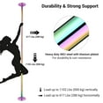 thumbnail image 4 of Yescom 3 Pack 9.25 FT Spinning Static Dancing Pole Kit for Fitness Studio Club Colorful, 4 of 9