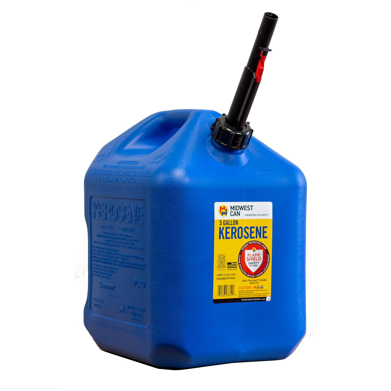 Midwest Can Company 7610 5 Gallon Kerosene Gas Can Container with Spout