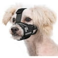thumbnail image 1 of wonima02 OneTigris Short Snout Dog Muzzle, Small Muzzle for Chihuahua Shih Tzu American Bully Boxer Puppy, Soft Fabric Muzzles for Grooming Vet Visits, Prevent Biting Chewing Fighting(M), 1 of 1
