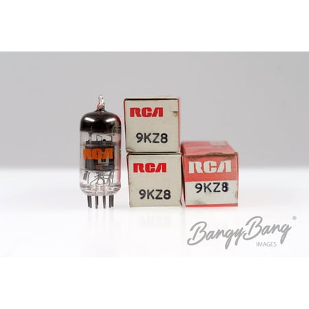 - 3 Vintage RCA 9KZ8 Noval Miniature Triode-Pentode Radio Tube Valve- BangyBang Tubes