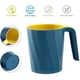 thumbnail image 2 of Vaso de baño con asa irrompible para enjuague dental, suave y fácil de agarrar, organizador de cepillos de dientes para adolescentes y niños, color azul marino, 2 of 5