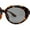 Tortoise Black, variant on Mod Womens Beveled Geometric Round Oval Sunglasses All Black