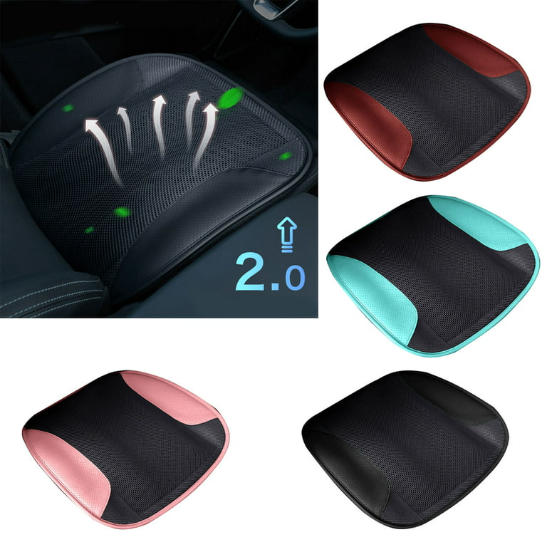 Summer Car Cooling Seat Cushion With Fans Ventilation Breathable Mat Cover