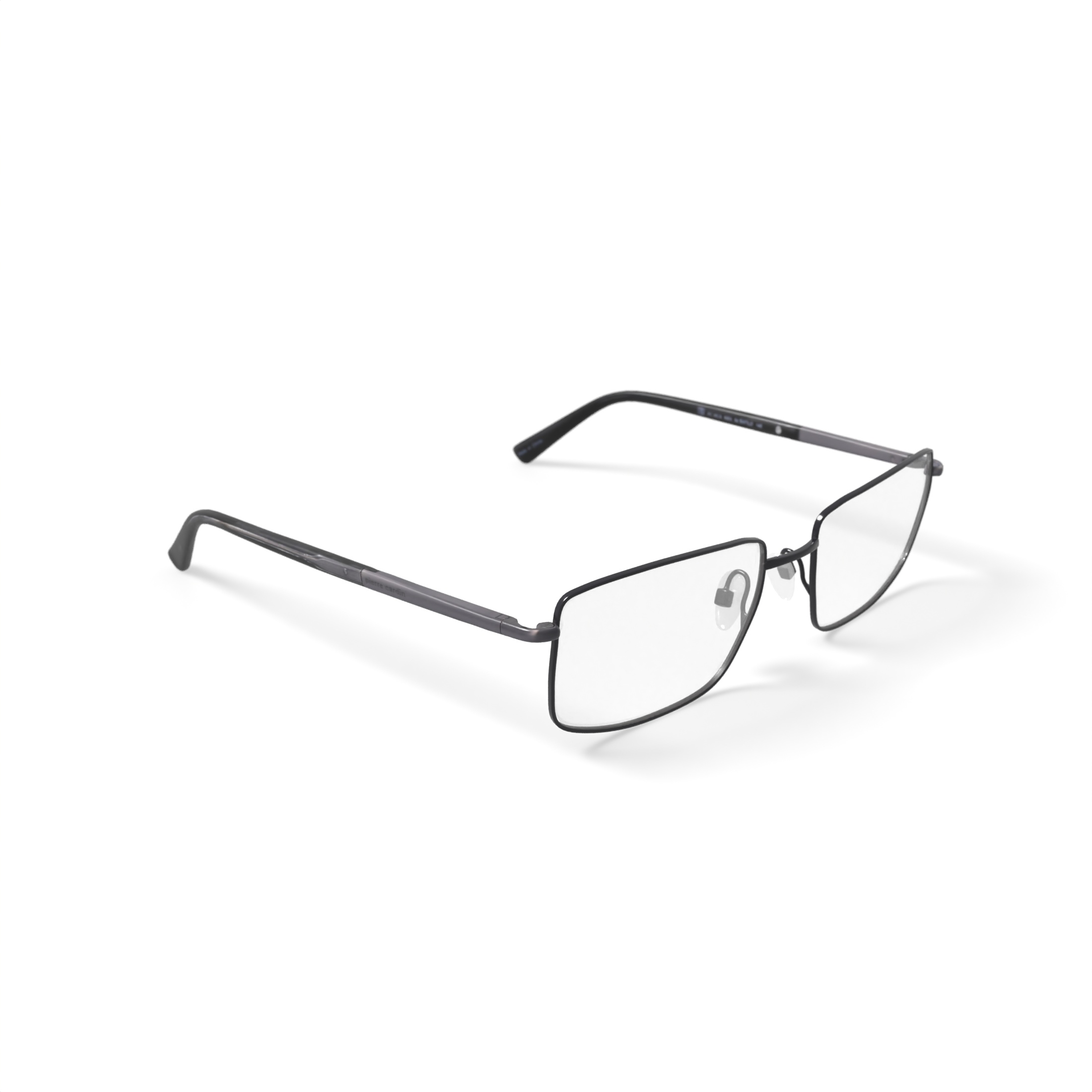 Pierre Cardin Men's PC6817 Rectangular Prescription Eyeglasses with Case, Silver