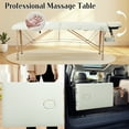 thumbnail image 6 of Dkelincs Portable Massage Table Folding Lash Bed 73"L Adjustable Massage Bed with Face Cradle & Carry Case, 350 lbs Capacity for Esthetician Beauty Tattoo Spa, Cream, 6 of 7