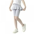 thumbnail image 3 of Toddler Kids Girls Baby Leggings with Ruffle Tutu Skirt Pants Culotte Girls Bottoms Dress, 3 of 9