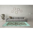 thumbnail image 3 of Ahgly Company Indoor Rectangle Oriental Light Blue Traditional Area Rugs, 2' x 4', 3 of 4