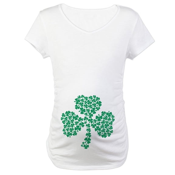 CafePress - Shamrock Of Shamrocks Maternity T Shirt - Cotton Maternity T-shirt, Cute & Funny Pregnancy Tee