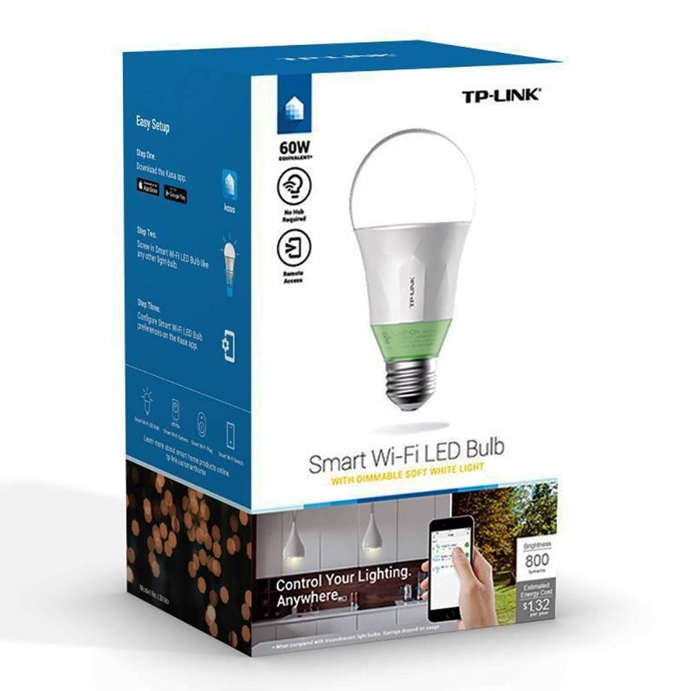 TP-Link 60W Energy Saving Smart Wi-Fi LED Light Bulb with Dimmable Light | LB110