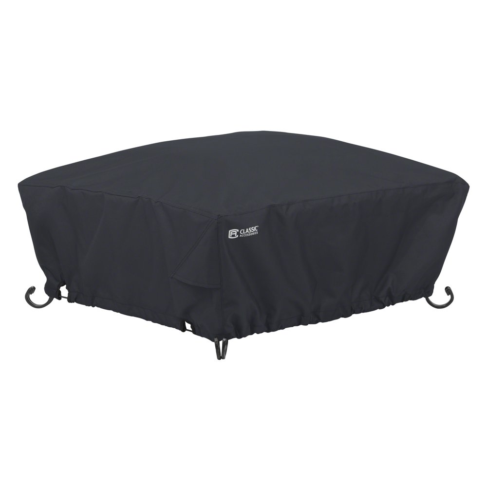 Classic Accessories WaterResistant 30 Inch Full Coverage Square Fire Pit Cover