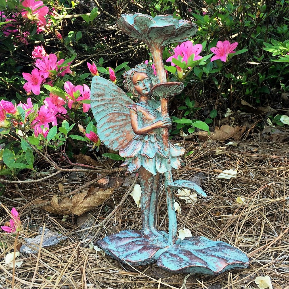 Homestyles 10"H Isabella Fairy in Bronze Patina Home Patio & Garden