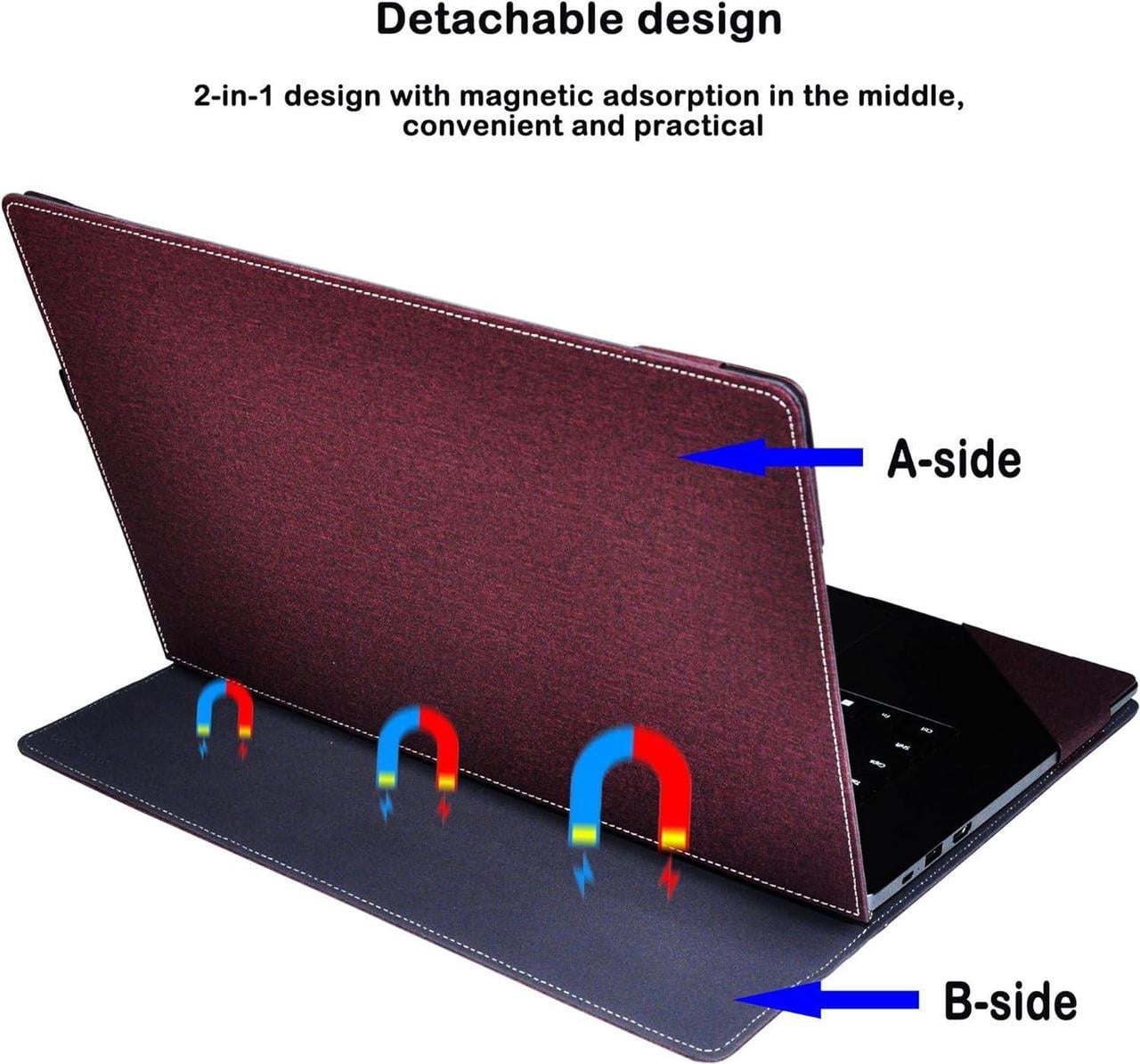 Laptop Case Cover for 14 inch Lenovo IdeaPad 5 2-in-1 14Q8X9 14AHP9 14IRH9 14IRU9 Sleeve,PU Leather Protective Bag Notebook PC Accessories