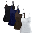 thumbnail image 1 of SET DE 4 BLUSAS DE MUJER DE USO INTERIOR O EXTERIOR SURTIDO EN COLOR CON TIRANTES UNITALLA, 1 of 5