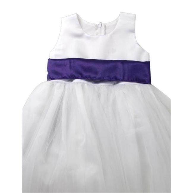 regency purple flower girl dresses