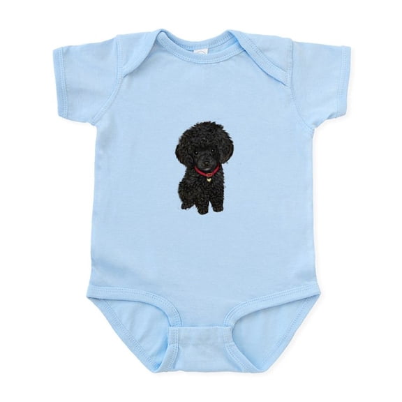 CafePress - Poodle Pup (Blk) Infant Bodysuit - Baby Light Bodysuit, Size Newborn - 24 Months