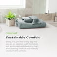 thumbnail image 7 of Cariloha Organic Bamboo and Turkish Cotton Towel Set - Highly Absorbent and Odor-Resistant - 600 GSM - Set of 3 - White, 7 of 7