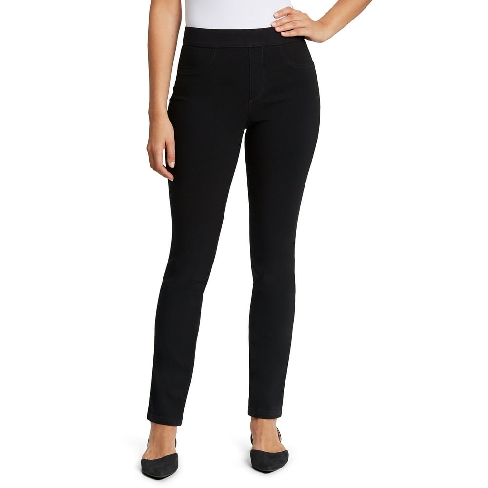 Gloria Vanderbilt - Gloria Vanderbilt Women's Zoey Straight Leg Pull On ...