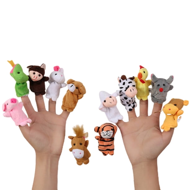 Puppets Dedo Juguete Títeres Educativo para La Enseñanza Escolar (12pcs)