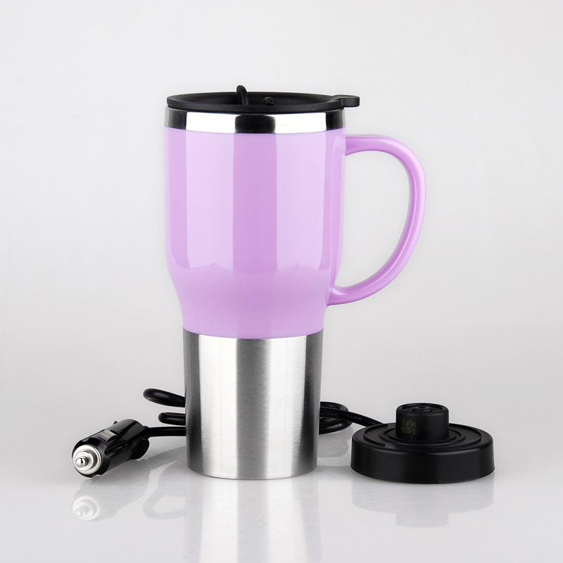 Hot Water Heater Mug for Car Car Electric Kettle Heated Stainless Steel Portable Cigarette
