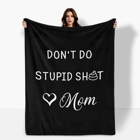 Black Love Advice For Mom Heartfelt Gift Theme Fleece Blanket Sofa Bed Travel Camping Polyester Throw Shipped From USA Soft Warm Comfortable Flannel Blanket Ideal For Family Friends Gift