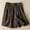 Coffee, variant on Vivianyo HD Shorts for Women Summer Clearance Womens Summer Solid Color Leisure Pocket Pants Casual Elastic Waist Cotton And Linen Shorts