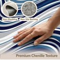 thumbnail image 6 of ODIKA 9'x12' Washable Area Rug Beige That Ocean Current Inspired Fluid Decorative Couch Grey for Dining Room, Basement, Large Office, Non-Slip Chair-Friendly, 6 of 7