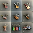 thumbnail image 2 of New Design Handbag Pendant Keyring for Women Men Musical Instrument Keychain Violin Keychain Bag Pendant Keyring Guitar Keychain 6, 2 of 8