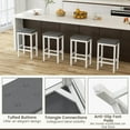thumbnail image 6 of Yardi Yard Set of 2  Upholstered Bar Stool, Counter Height Barstools with Footrest and Back for Kitchen, Gray, 6 of 8