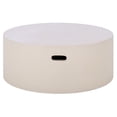 thumbnail image 2 of Safavieh Georgia Outdoor Modern Round Polyfiber Coffee Table, White, 2 of 9