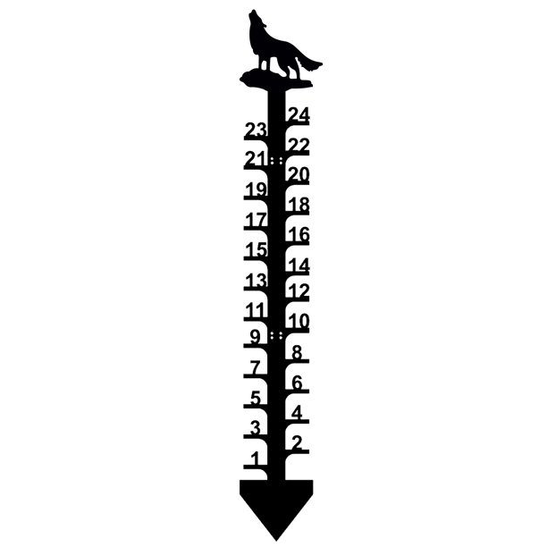 Teissuly Snow Gauge - Christmas Holiday Snowflake Gauge, Metal Snow Gauge Sizing, Christmas Rain Gauge Outdoor Decoration Gift Teissuly WER202310165958