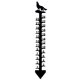 thumbnail image 1 of Teissuly Snow Gauge - Christmas Holiday Snowflake Gauge, Metal Snow Gauge Sizing, Christmas Rain Gauge Outdoor Decoration Gift Teissuly WER202310165958, 1 of 1