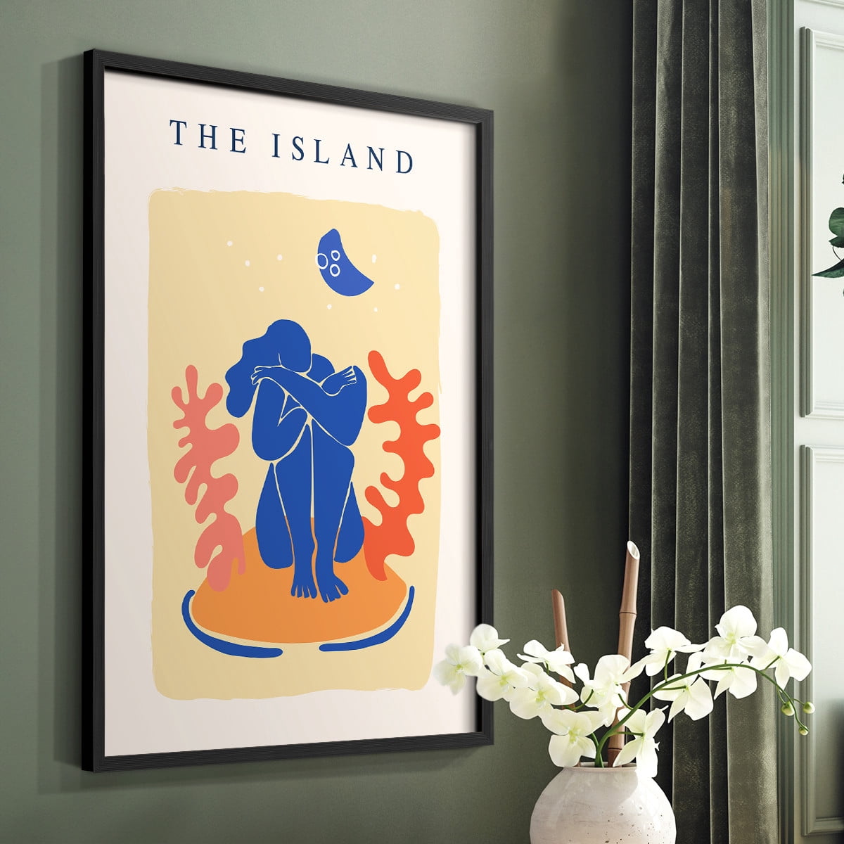 Matisse CCCXIV in Black Solid Wood 11 x 14 Framed Print