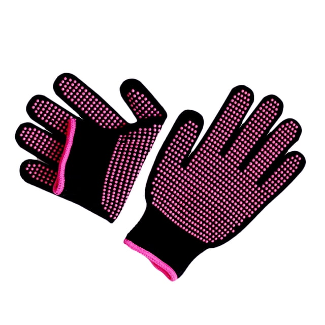 1 par de guantes resistentes al calor de silicona de doble cara, antideslizantes, para peinar el cabello y rizar el cabello