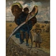 thumbnail image 2 of Jacek Malczewski 20x24 Gold Ornate Framed and Double Matted Museum Art Print Titled - Following the Angel - Triptych (Central Part) (1901), 2 of 4