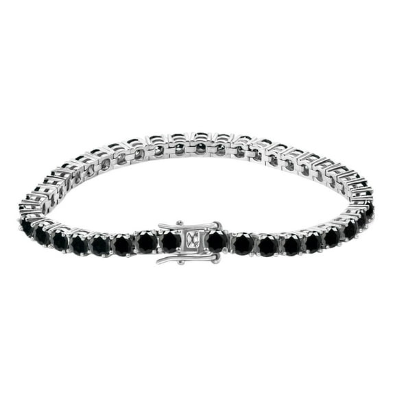 0.3 Carat Moissanite Tennis Bracelets Men Black Diamond Tennis Bracelet Silver Rose Gold Plated White Gold Bracelet for Women Men Wedding Moissanite Diamond Bracelet