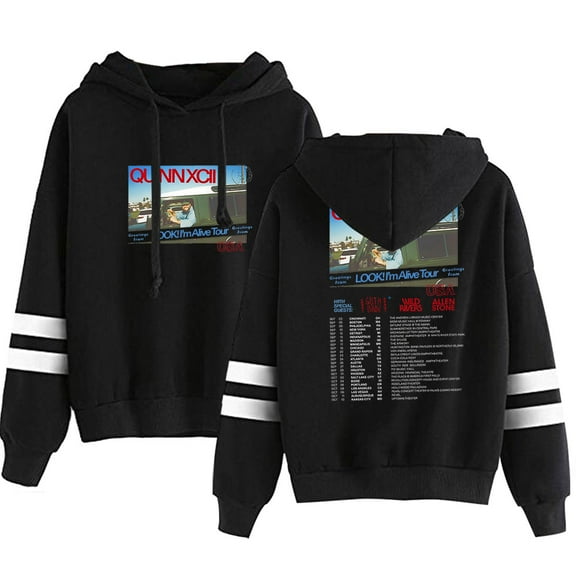 Quinn XCII Look I'm Alive Tour Long Sleeve Hooded Sweatshirt Merch For Men/Women Hoodies Fashion Cosplay Streetwear